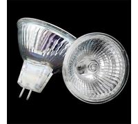 UGEFKMQ Lampadina Alogena MR16 220V/12V/24V 20W 35W 50W GU5.3 Lampada Alogena Riflettore Bianco Caldo per Paesaggio, Luci a Binario 5PCS 220V-50W