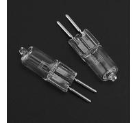 UGEFKMQ Lampadine Alogene G5.3 20W 35W 50W 75W 100W Lampada alogena G5.3 12V/24V/36V/220V Lampade a capsula trasparente Lampadina da lavoro meccanica 1PC 220V-20W