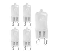 UGEFKMQ Lampadine Alogene G9 60W 230V Satinata Lampadina Alogena G9 Base A 2 Pin T4 Tipo Jcd Xenon Lampadina Piccola Dimmerabile 5Pc 20W
