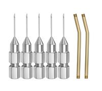 Ugelli Ad Aghi Per Lubrificazione Con Grasso - 5 Pezzi ad Alta Durezza | Kit per Puntale Diritto per Grasso,Applicabili A Autovetture Pickup Camion Veicoli RV Berlina