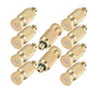 Ugelli atomizzatori in ottone a bassa pressione, Set di ricambio for ugelli nebulizzatori in ottone da 50 pezzi for il raffreddamento del giardinaggio, dimensioni multiple filettate