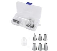 Ugelli Di Glassa Pastry Socket Cake Nozzles for Confectionery Professional Set Icing Cream Piping Tips Cookies Cupcake Decorating Tool(10 Pcs WIth Box A)