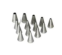 Ugelli Di Glassa Small Size Round Piping Nozzle Set Pastry Icing Tips For Pull Line Write Words Cake Cupcake Decorating