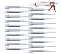 Ugelli di miscelazione per cartucce adesive | Kit di incollaggio da 20 | Ugello miscelatore per colla da costruzione - Ripristino delle crepe nel calcestruzzo e rinforzo delle strutture edilizie