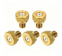 Ugelli di nebulizzazione in ottone, tappo per ugello con filettatura resistente sistema raffreddamento a spruzzo esterno/Sistema patio/Controllo della polvere 30 pezzi aperture0.5mm