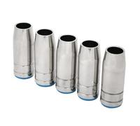 Ugelli Gas Conici per Saldatura MIG MAG, 12.5mm, Rame Galvanico Resistente al Calore, Compatibili con Torcia Binzel MB 25AK, 5 Pezzi