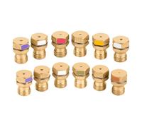 Ugelli Gas Metano | Ugelli Gas GPL | Ugelli GPL | Ugelli Gas | Ugelli Piano Cottura Metano - Set 12 Pezzi in Ottone per Forni e Piani Cottura a Gas
