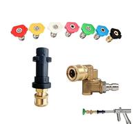 Ugelli Idropulitrice,Adattatore accessorio spruzzatore con diverse modalità di getto,Beccucci Idropulitrice - per Cortili, Patio, Vialetti, Giardino,