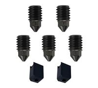 Ugelli in acciaio temprato per3D P1P/P1S/X1/X1C/X1E，5M/5M Pro, Set Multi-Taglia 0.2MM 0.4MM 0.5MM 0.6MM 0.8MM, Alta Velocità e Resistenza all'Usura con Copertura in Silicone Extra