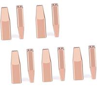 Ugelli in rame per sistema di saldatura laser portatile compatibili con filo di saldatura tipo B da 0,8 mm 10 pezzi (pollici inclusi) Double guide nozzle 1.0mm 10pcs