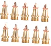 Ugelli in rame per sistema di saldatura laser portatile compatibili con filo di saldatura tipo B da 0,8 mm 10 pezzi (pollici inclusi) Model H Cutting mouth 10pcs