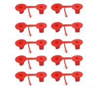 Ugelli in schiuma spray riutilizzabili, 10 punte in poliuretano per isolamento a secco per pareti a secco, riempitivi per finestre, porte, balcone, rosso, 5,5 x 2 cm