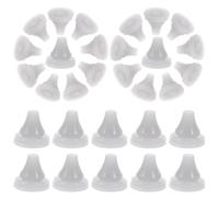 Ugelli in Silicone 50 Pezzi per Soffione Doccia Ricambio Bagno | Riparazione Fai, per Soffioni e Doccette Manuali, Kit Viaggio, Grigio Chiaro 4mm