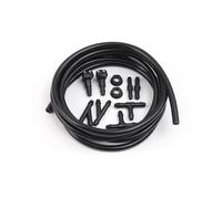 Ugelli Lavavetri Kit Tubo Flessibile Universale Per Lavavetri Auto, Lunghezza 1-2, Nero, Con Ugelli Spruzzatori E Giunti Per Tubi Ugello Tergicristalli(1m-set)