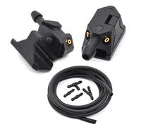 Ugelli Lavavetro 2 Ugelli Spruzzatori D'acqua Universali Per Tergicristalli Auto Con Braccio Da 8/9 Mm Regolati A 4 Vie Tubo Flessibile Per Pompa(4pcs Connectors)