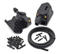 Ugelli Lavavetro 2 Ugelli Spruzzatori D'acqua Universali Per Tergicristalli Auto Con Braccio Da 8/9 Mm Regolati A 4 Vie Tubo Flessibile Per Pompa(22pcs Connectors)
