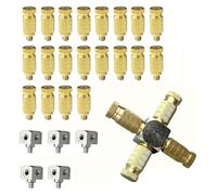 Ugelli nebulizzatori ad alta pressione, Sistema di raffreddamento esterno a nebulizzazione regolabile in ottone 10/24 UNC 0,1-1, mm da 5 pezzi(0.8mm)