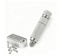 Ugelli nebulizzatori ad alta pressione, Ugelli di nebulizzazione a filo da 50 pezzi che atomizzano 0,1-0,5 mm for il raffreddamento esterno del paesaggio in serra(3 Sects,Orifice Dia 0.4mm)