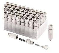 Ugelli nebulizzatori ad alta pressione, Ugelli di nebulizzazione a filo da 50 pezzi che atomizzano 0,1-0,5 mm for il raffreddamento esterno del paesaggio in serra(5 Sects,Orifice Dia 0.5mm)