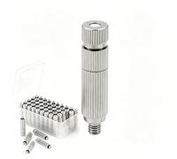 Ugelli nebulizzatori ad alta pressione, Ugello di nebulizzazione in ottone da 50 pezzi Orifizio ad alta pressione 0,1-0,5 mm for la soppressione del raffreddamento(5 Sects,Orifice Dia 0.m)