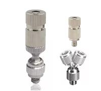 Ugelli nebulizzatori ad alta pressione, Ugello nebulizzatore regolabile in ottone 5 pezzi 360 girevole 10/24 UNC 0,1-1, mm(0.5mm)