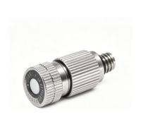 Ugelli nebulizzatori di raffreddamento in ottone, Ugello micro nebulizzante in ottone da 50 pezzi filettato for il raffreddamento del giardino multipressione 0,1-0,5 mm(2 Sections,Orifice Dia 0.2mm)