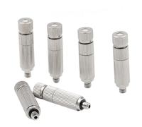 Ugelli nebulizzatori di raffreddamento in ottone, Ugello micro nebulizzante in ottone da 50 pezzi filettato for il raffreddamento del giardino multipressione 0,1-0,5 mm(5 Sections,Orifice Dia 0.15mm)