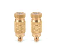 Ugelli nebulizzatori in ottone ad alta pressione da 50 pezzi per raffreddamento esterno Giardinaggio Spruzzo d'acqua a bassa pressione Mister Heads Set di ricambio filet 2 sections Orifice Dia 0.15mm