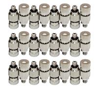 Ugelli nebulizzatori in ottone da 50 pezzi ad alta pressione, Teste ugelli micro-nebulizzatori per sistema di raffreddamento, Ugello nebulizzatore Atomizzatore Mister S 2 sections Orifice Dia 0.15mm