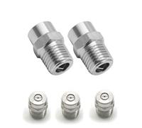 Ugelli nebulizzatori in ottone, Pulitore for superfici da 0/15/25/40 gradi, acciaio inossidabile, 4500 psi, ugello filettato maschio non verbale 1/4''(25° Spray hole diameter 1.31lmm(0.051in))