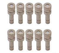 Ugelli nebulizzatori in rame a connessione rapida, per annaffiare le piante e rinfrescare il patio o il prato della serra 10 pezzi 0.6mm（0.0236in）