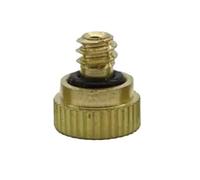 Ugelli nebulizzatori Mini ugello di nebulizzazione in ottone con filettatura maschio da 3/16" di atomizzazione a bassa pressione di raffreddamento 5 pezzi(0.4mm)