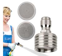 Ugelli per idropulitrice ad alta pressione - acciaio inossidabile 3,5 x 2,4 cm | diffusore rotante soffiante per lavaggio | testa di spruzzatura Poxur auto giardino pavimenti e manutenzione quotidiana