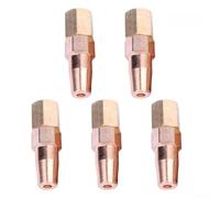 Ugelli per saldatura ossi-propano in ottone per torcia H01-6, punte in rame di dimensioni multiple per riscaldamento e piegatura, accessori per la lavorazione dei metalli, confezione da 5 (1,0 mm)