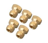 Ugelli per stufa a gas, 5 pezzi, in ottone, per kit di conversione GPL, M6 x 0,75, per propano butano G31, dimensioni iniettori 0,5/0,65/0,7/0,87/0,95 mm