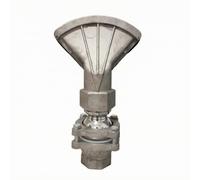 Ugello a Becco d’anatra Durevole, style to 1, Larghezza Ugello 24 Cm | Flangiato, Regolabile, Ugello con Piastra Antivento, per Lavaggio Stre, Manutentori