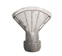 Ugello a becco d'anatra a forma di ventaglio per un'ampia copertura di spruzzo in sistemi di trattamento di aria o fluidi ad alta temperatura aluminum alloy Style K - 2-inch internal thread