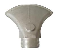 Ugello a becco d'anatra per applicazioni ad alta temperatura, testa di spruzzo a ventaglio piatto e largo per acqua nebulizzata e raffreddamento ad ari aluminum alloy Style D - 2-inch external thread