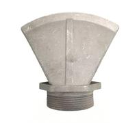 Ugello a becco d'anatra per applicazioni ad alta temperatura, testa di spruzzo a ventaglio piatto e largo per acqua nebulizzata e raffreddamento ad ari aluminum alloy Style B - 2-inch external thread