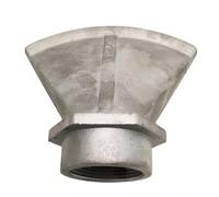 Ugello a becco d'anatra, testina di spruzzo ventola piatta resistente alle alte temperature per raffreddamento ad acqua e soffio d'aria, punta getto aluminum alloy Style C - 1.5-inch internal thread