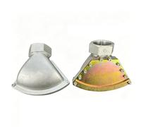 Ugello a becco d'anatra, testina di spruzzo ventola piatta resistente alle alte temperature per raffreddamento ad acqua e soffio d'aria, punta get aluminum alloy JC 2-inch internal thread steel plate
