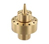 Ugello a fontana in ottone DN25 per stagni e giardini, spruzzatore a getto d'acqua in metallo per creare un motivo a colonna di fiori, aeratore decorativo per esterni per irrigazione paesaggistica del