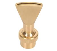 Ugello a fontana in ottone G3/4 filettatura femmina | 25 mm a forma di ventaglio stretto irrigatore per laghetto per giardino/parco divertimenti/musei | Direzione dello spruzzo d'acqua regolabile e