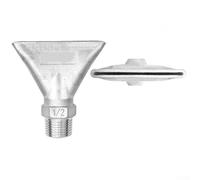 Ugello a forma di ventaglio a becco d'anatra in acciaio inox largo e piatto, resistente alle alte temperature, colore argento, facile installazione per raffreddamento, asciugatura, pulizia, officina