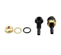 Ugello a getto d'acqua universale a forma di ventaglio per la pulizia dell'auto, per cofano, parabrezza anteriore e tergicristallo Ugello spruzzatore lavavetri(Black 2pcs)