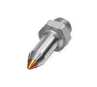 Ugello a getto fine, 1/2 - 27 UNS, ugello di sicurezza per pistole ad alta potenza, acciaio nichelato, MS, lunghezza 45,0 mm, ugello esterno ø 10 mm