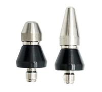 Ugello a getto per fognatura in acciaio inox per idropulitrici da 1/4", 5000 PSI ad alta pressione per tubo di scarico con raccordo a connessione rapida, 61 mm/79 mm (Lager)