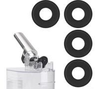 Ugello a prova di perdite per dispenser di bevande, tappo di tenuta in plastica nera, parte di ricambio per macchina per granite e accessori per rubinetto per bevande, confezione da 4 o 6 (4 pezzi)