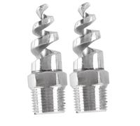 Ugello a spirale e acciaio inossidabile 316L basso coefficiente di attrito con funzione rotante Design antivibrante per applicazioni spruzzatura gas scarico Adatto fumo industriale 5pcs 1/4"