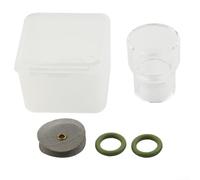 Ugello a tazza di vetro per torcia di saldatura TIG per WP9 WP17 WP18 WP20 WP26 con capacità visiva trasparente (n. 12 con maglia)